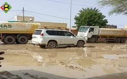 	Eaux de pluies, blocages des routes , mécontentement ... à Rosso, la pluie dérange